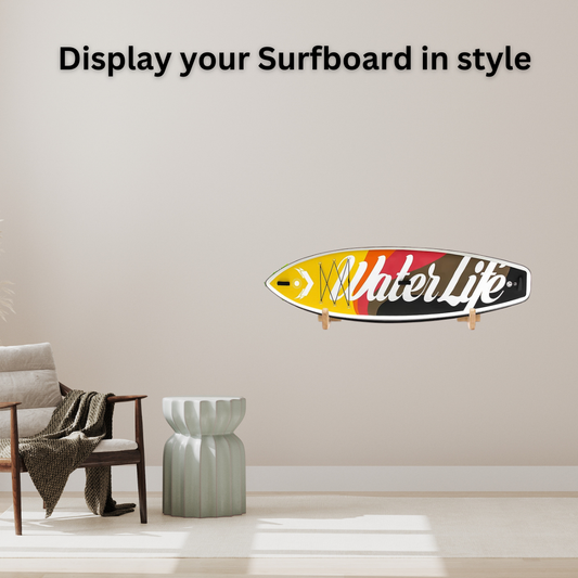 Wooden Surfboard Wall Rack for Long and Short Boards