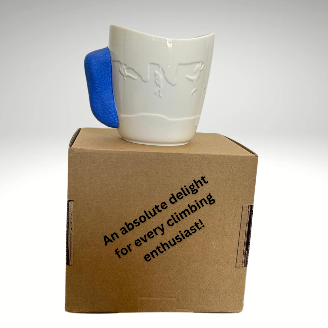 Rock Climbing Mug | Climbing Coffee Mug (Blue)