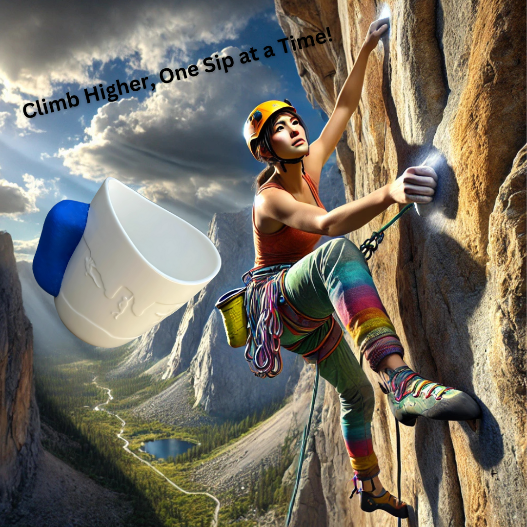 Rock Climbing Mug | Climbing Coffee Mug (Blue)
