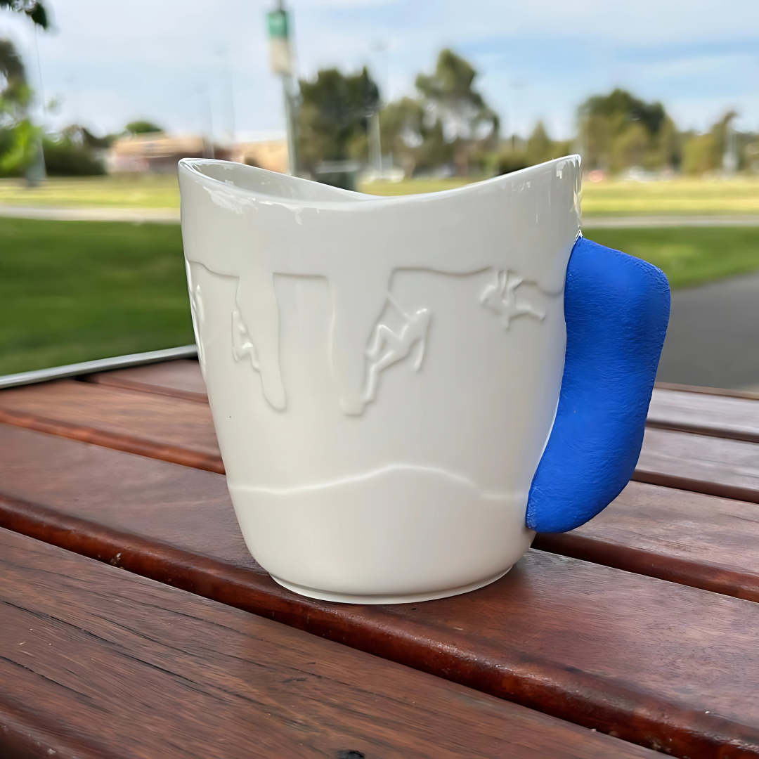 Rock Climbing Mug | Climbing Coffee Mug (Blue)