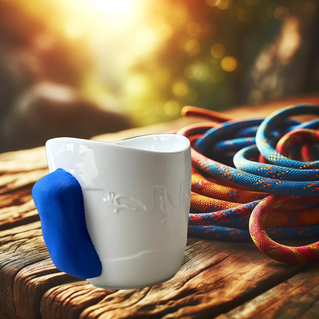 Rock Climbing Mug | Climbing Coffee Mug (Blue)