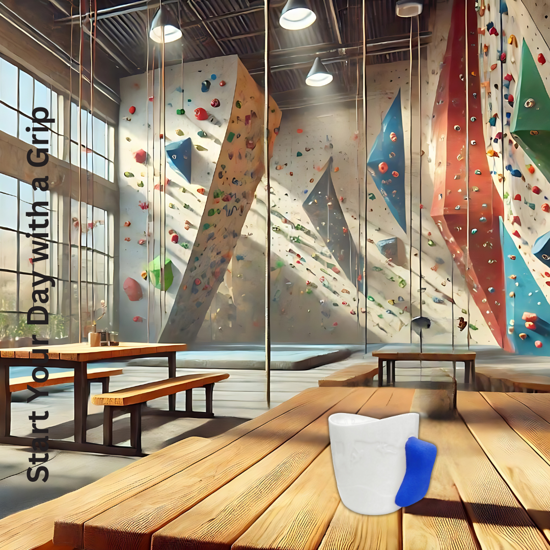 Rock Climbing Mug | Climbing Coffee Mug (Blue)