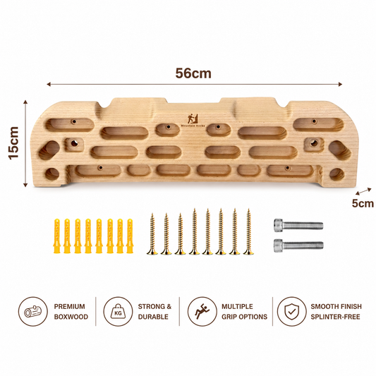 Premium Wooden Rock Climbing Hangboard HB2100
