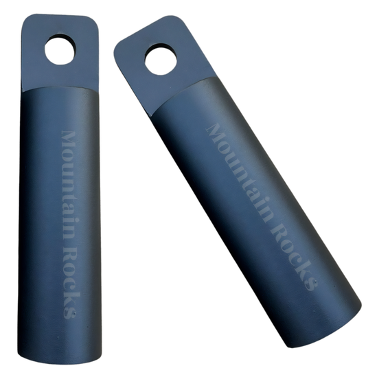 MOUNTAIN ROCKS climbing training equipment Steel Pull Up Piston Grips with Straps & Carabiners for Grip Strength Training