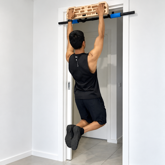 Wildwood 2100 Wooden Hangboard with Pull-Up Bar | No-Nail Setup