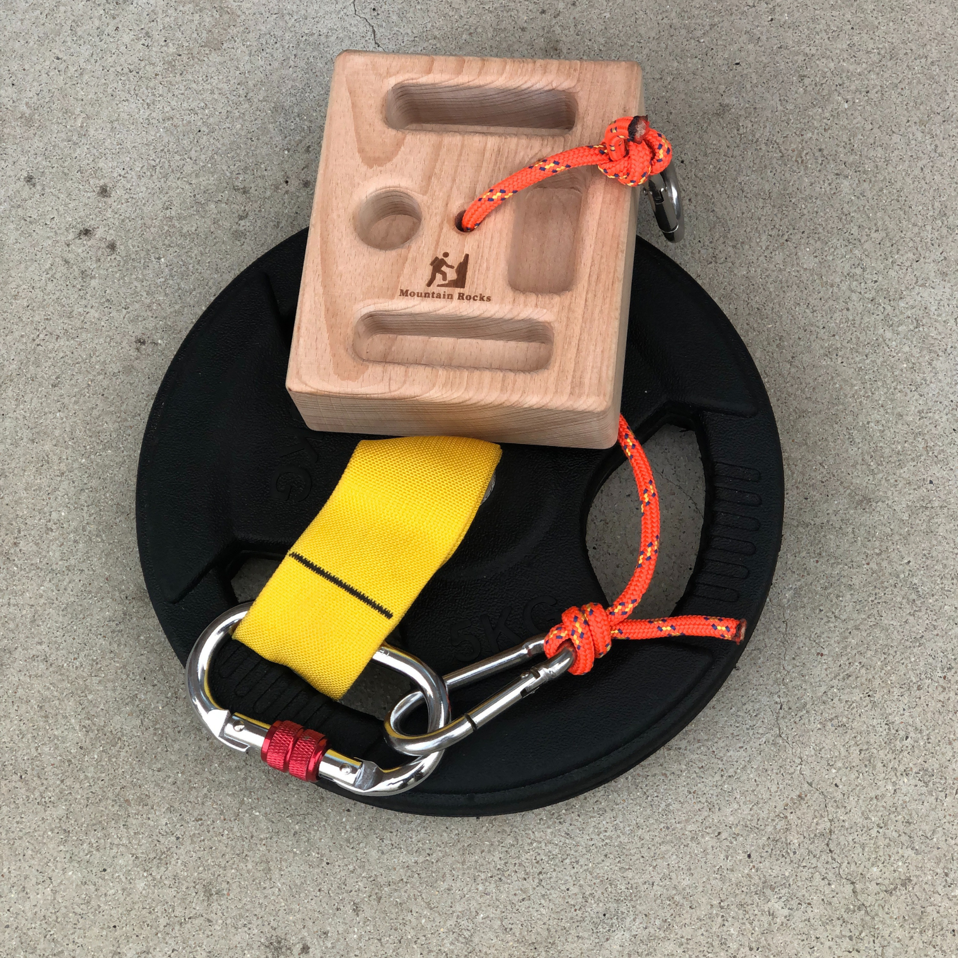 Portable Hangboard with Strap Loading Pin