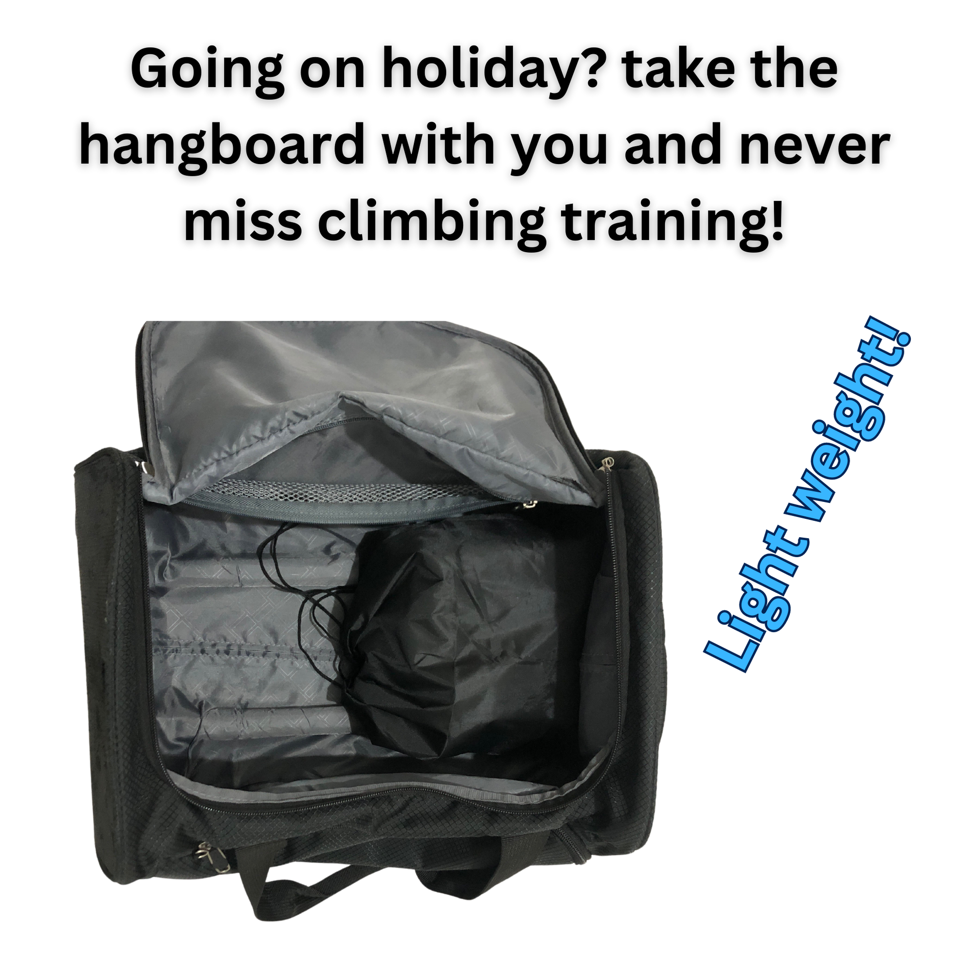 Portable Hangboard with Strap Loading Pin