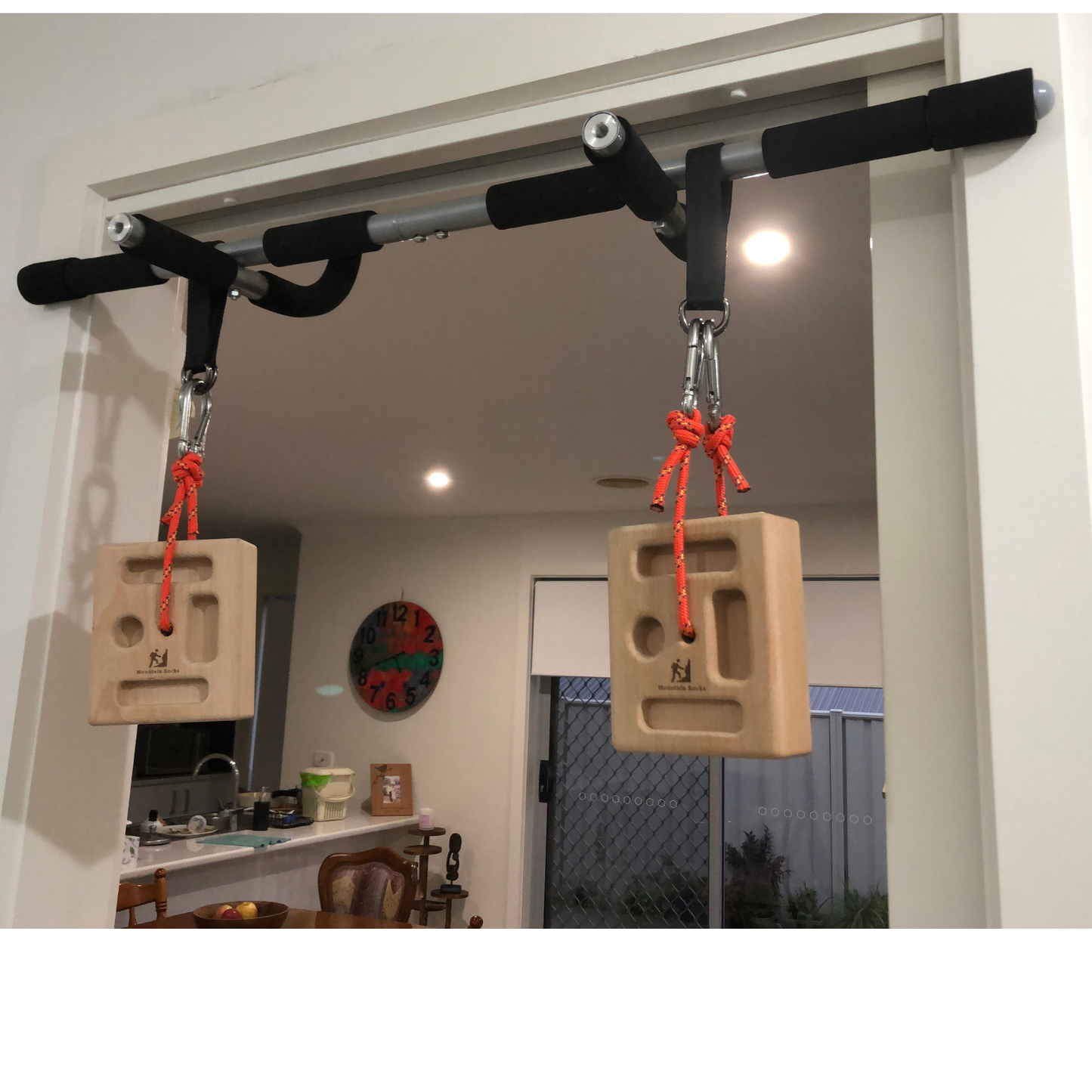 Portable Hangboard with Strap Loading Pin