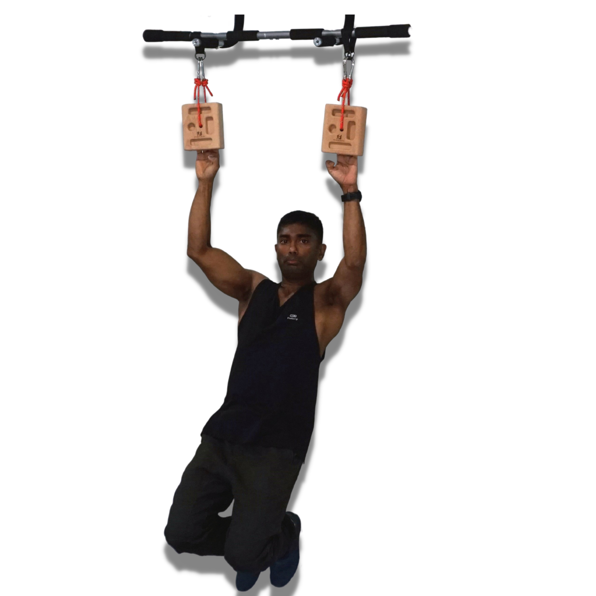 Portable Hangboard with Strap Loading Pin