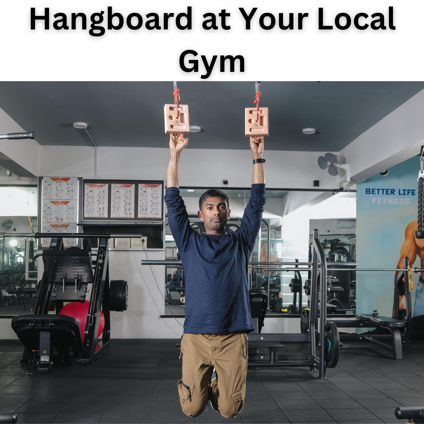 Portable Hangboard with Strap Loading Pin