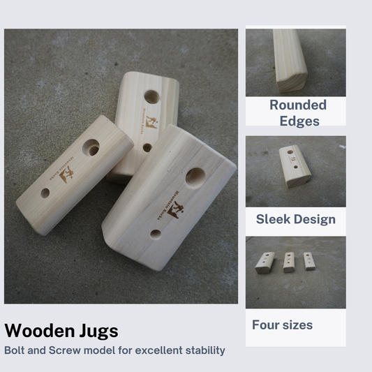 Mountain Rocks 10 Piece Wooden Rock Climbing Holds