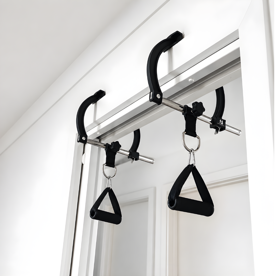 MOUNTAIN ROCKS Mountain Rocks Portable Pull-Up & Hangboard Training Bundle | Wildwood Go + Steel Doorway Pull-Up Bar