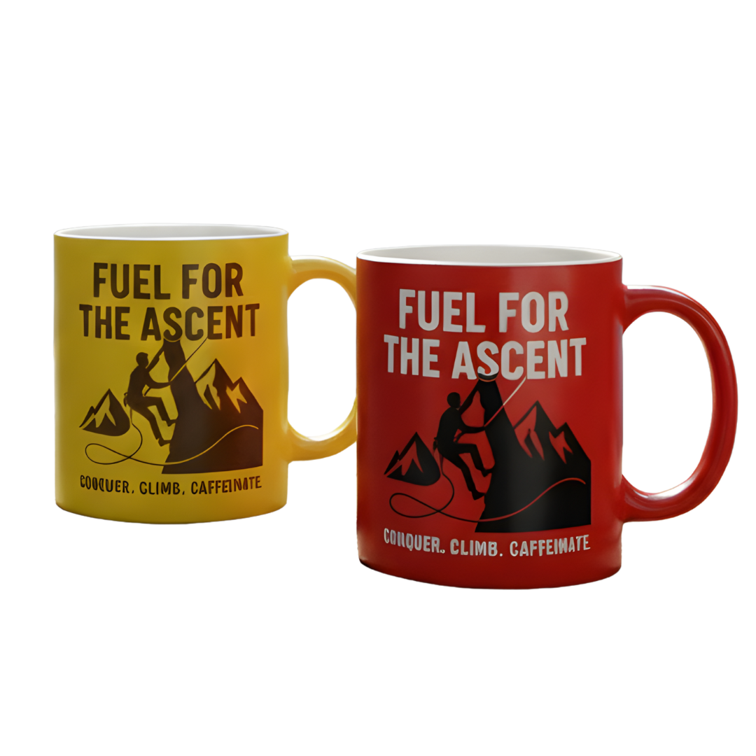 Two Pack Rock Climbing Mug-11oz – Fuel for the Ascent Mug