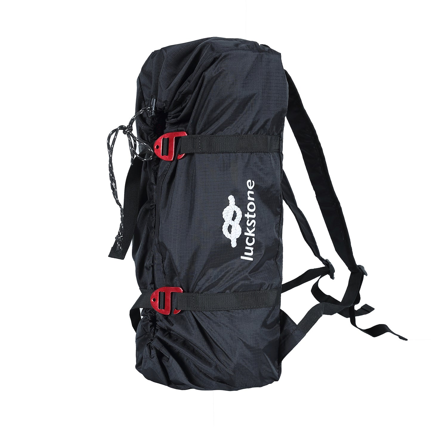 Outdoor Climbing Rock Climbing Double Shoulder Rope Bag Black