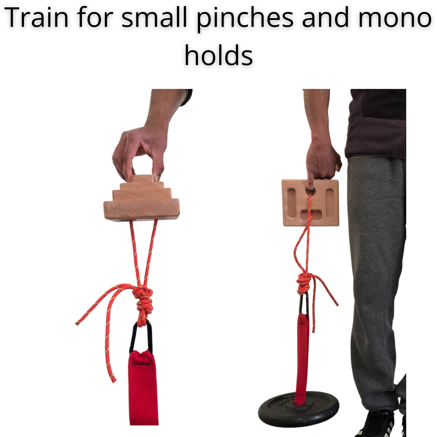 Pinch Block for Grip Strength Training with Loading Pin