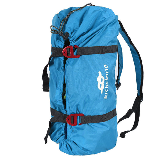 Outdoor Climbing Rock Climbing Double Shoulder Rope Bag Blue