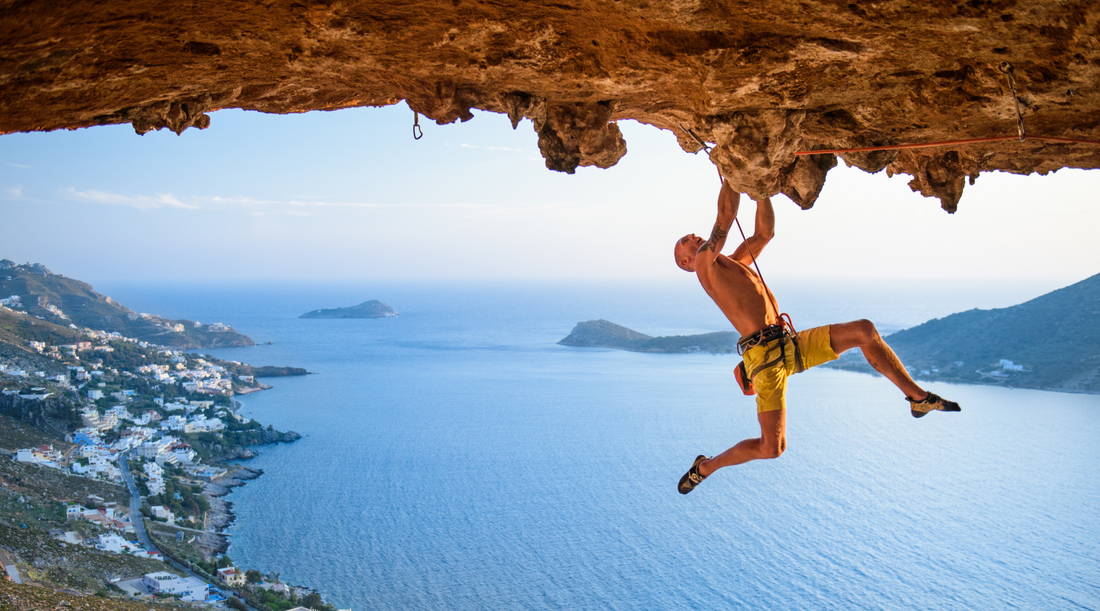 Rock climbing harder routes