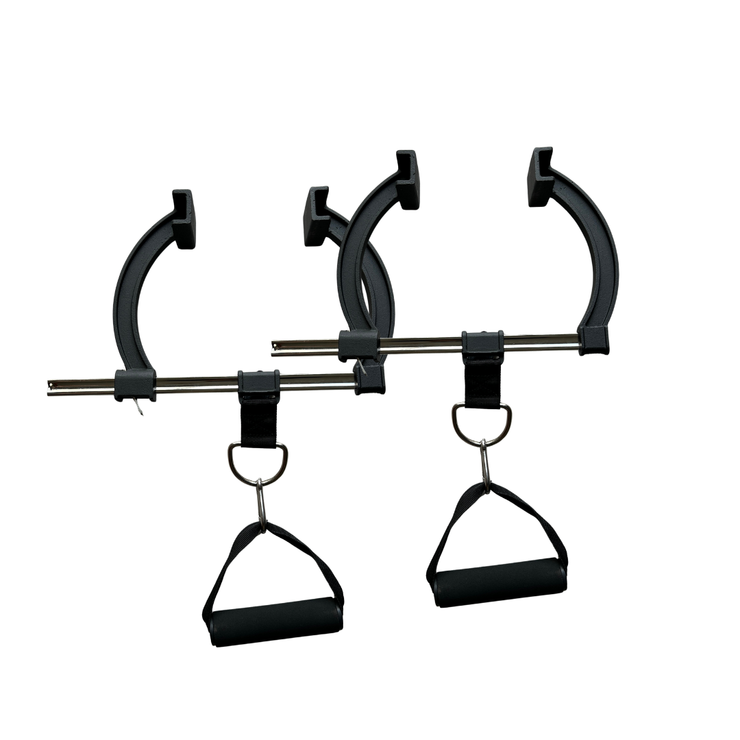 Mountain Rocks Quick Mount Adjustable Doorframe Pull-Up Bar – No Screws Required, Width-Locking Design,