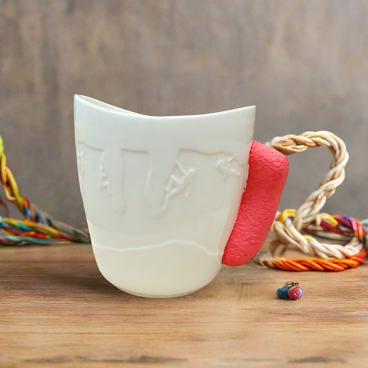 Rock Climbing Mug | Climbing Coffee Mug (Red)