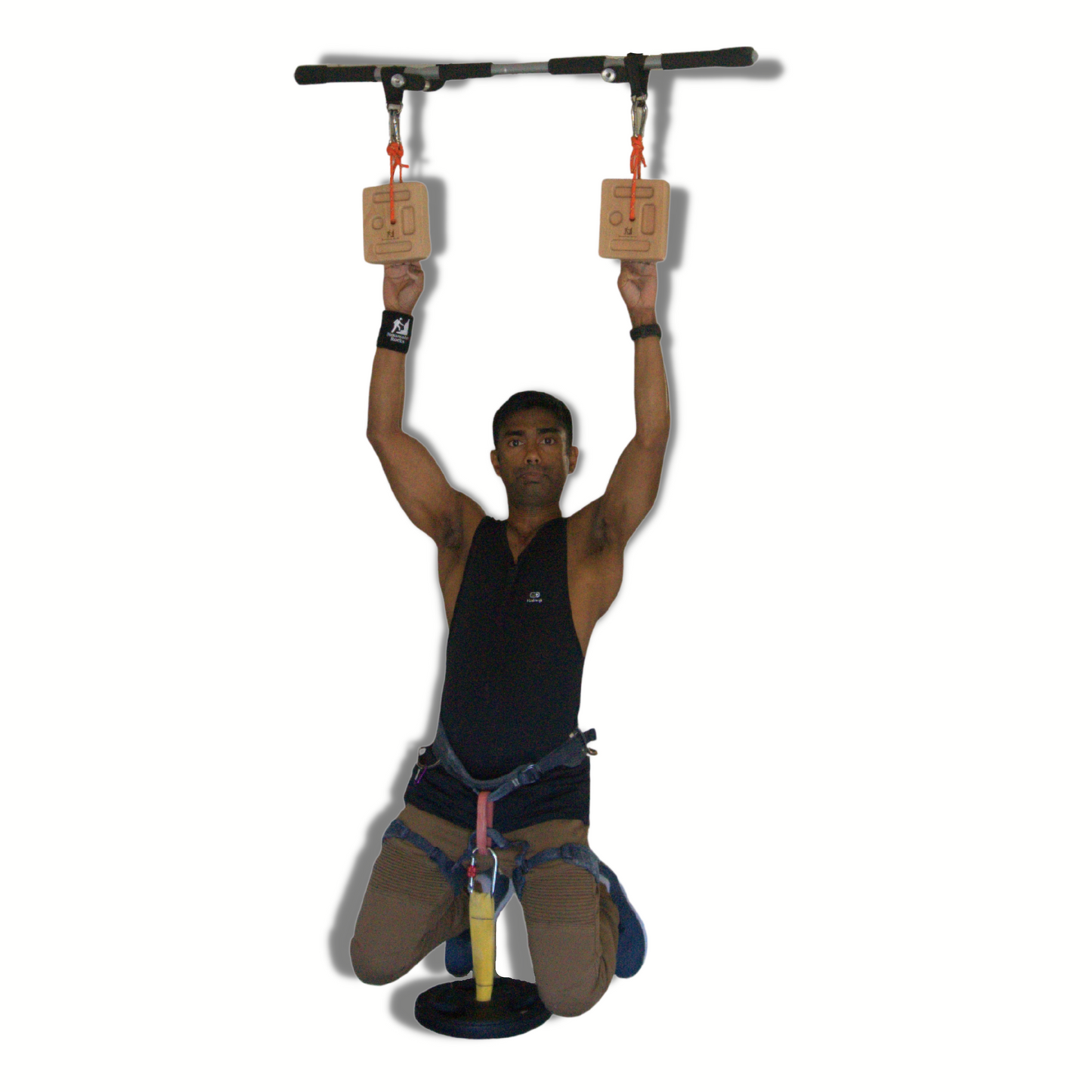 Portable Hangboard with Strap Loading Pin for Hangboard, Pinch Grip Training and Farmer Crimps