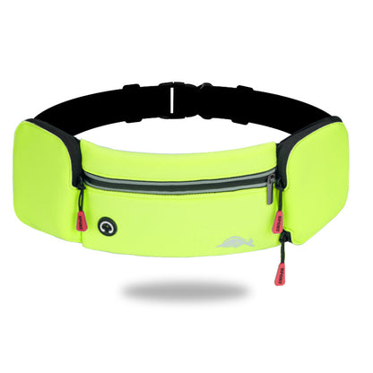 Waist Bag Sports Climbing Hiking Racing Gym Fitness Lightweight Unisex Belt Water Bottle Waist Pack Green Without kettle