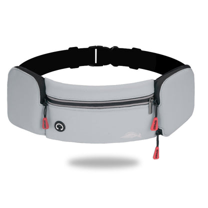 Waist Bag Sports Climbing Hiking Racing Gym Fitness Lightweight Unisex Belt Water Bottle Waist Pack Grey Without kettle