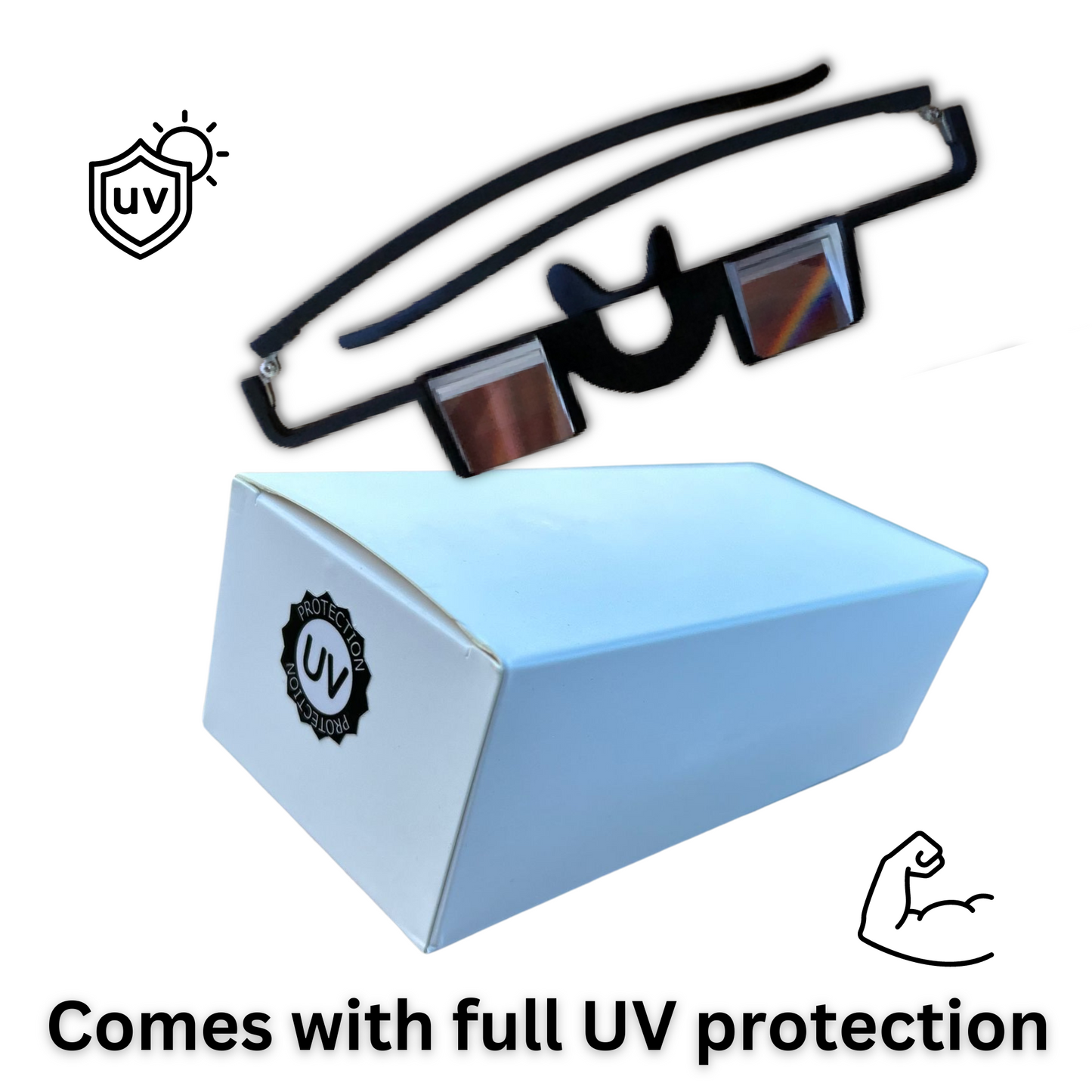 MOUNTAIN ROCKS Climbing Accessories Black Light Weight High Transparent BK7 Prism Belay Glasses | Mountain Rocks