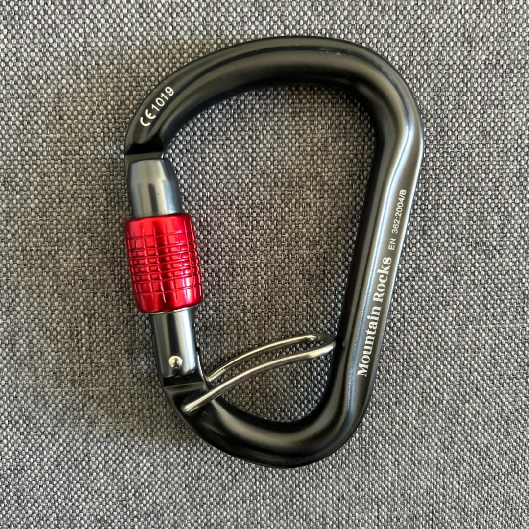 Mountain Rocks Climbing Accessories Mountain Rocks HMS Locking Belay Carabiner