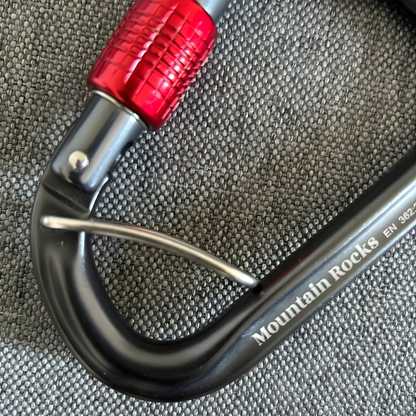 Mountain Rocks Climbing Accessories Mountain Rocks HMS Locking Belay Carabiner
