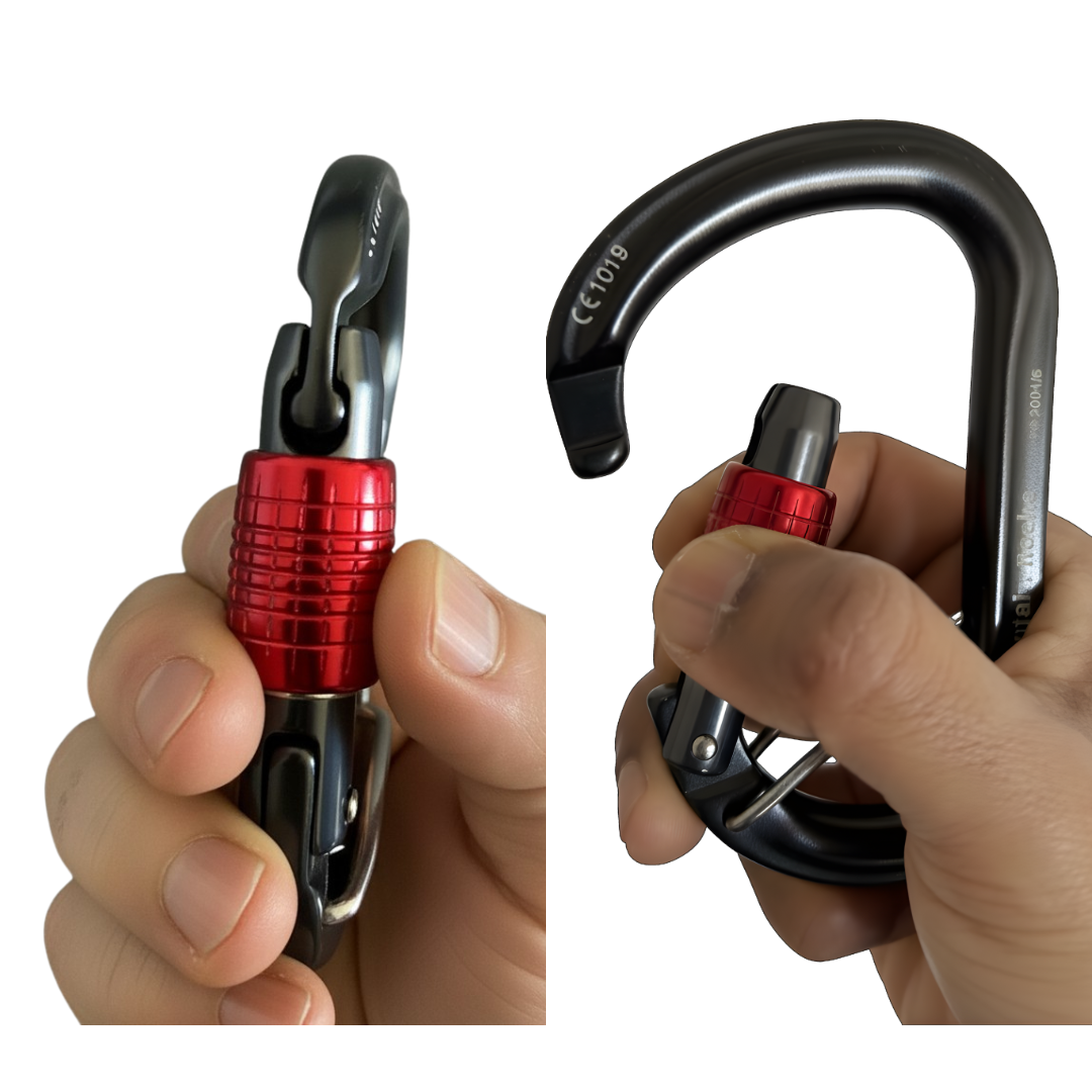 Mountain Rocks Climbing Accessories Mountain Rocks HMS Locking Belay Carabiner