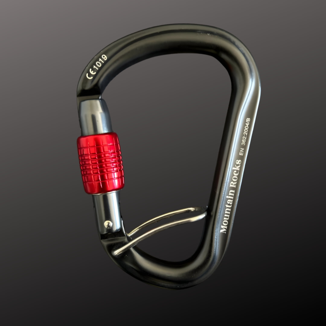 Mountain Rocks Climbing Accessories Mountain Rocks HMS Locking Belay Carabiner