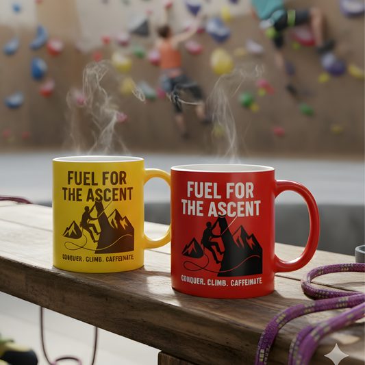 MOUNTAIN ROCKS Climbing accessories Two Pack Rock Climbing Mug-11oz – Fuel for the Ascent Mug