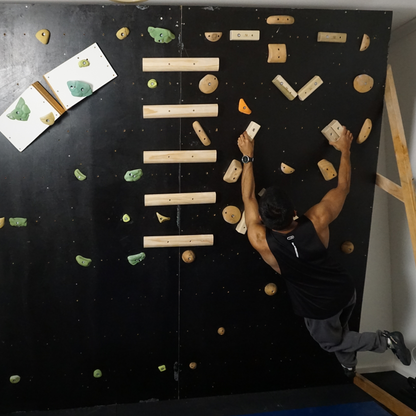 MOUNTAIN ROCKS climbing training equipment 24 Piece Wooden Rock Climbing/ Bouldering  Holds Bundle for climbing and strength training