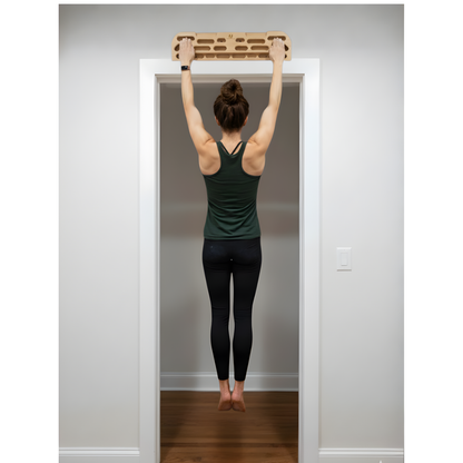 MOUNTAIN ROCKS climbing training equipment Premium Wooden Rock Climbing Hangboard HB2100