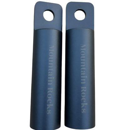 Steel Pull Up Piston Grips with Straps & Carabiners for Grip Strength Training