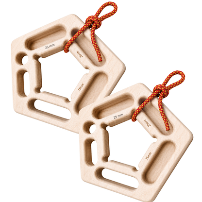 MOUNTAIN ROCKS Climbing training Mountain Rocks Wildwood Go™ Portable Climbing Hangboard Set