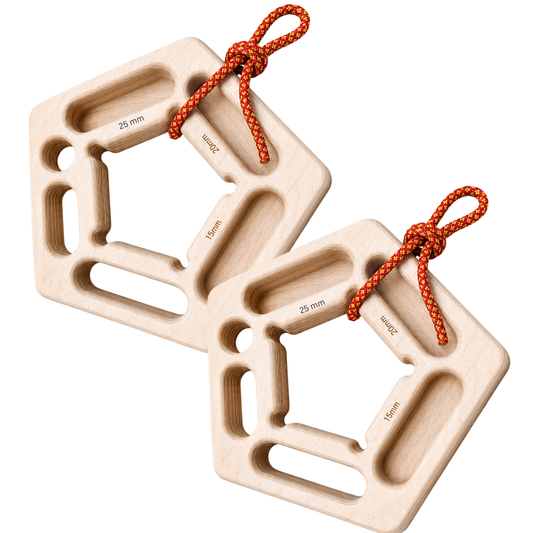 MOUNTAIN ROCKS Climbing training Mountain Rocks Wildwood Go™ Portable Climbing Hangboard Set