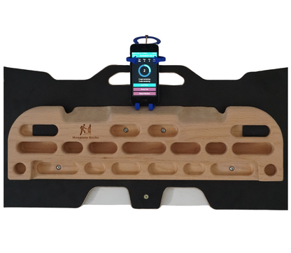 MOUNTAIN ROCKS Mountain Rocks Hangboard Wildwood 2001 - Premium Wooden Climbing Training Board with Multi-Grip Options for Finger Strength and Home Workouts