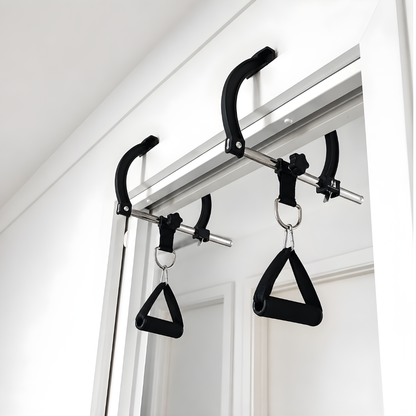 MOUNTAIN ROCKS Mountain Rocks Portable Pull-Up & Hangboard Training Bundle | Wildwood Go + Steel Doorway Pull-Up Bar