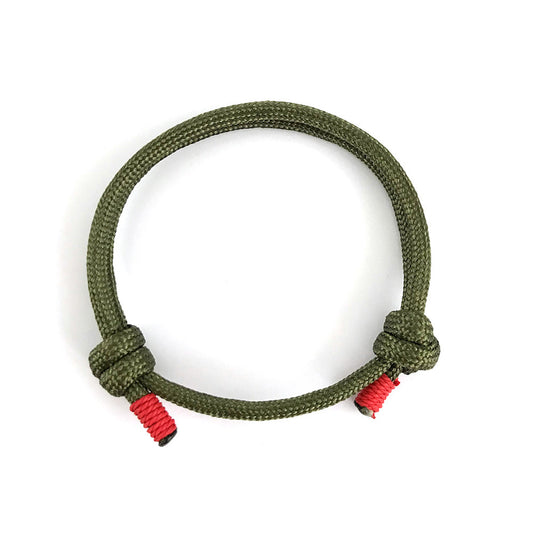 Nylon Rock Climbing Bracelet Army Green