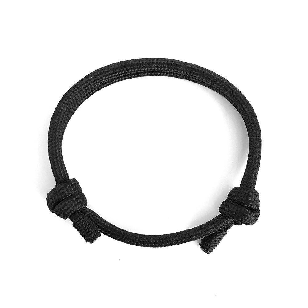 Nylon Rock Climbing Bracelet Black
