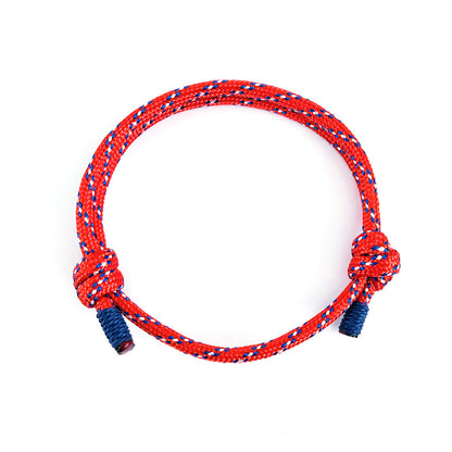 Nylon Rock Climbing Bracelet China Red