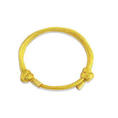Nylon Rock Climbing Bracelet Golden Yellow