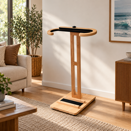 Premium Solid Beechwood Surfboard Rack – Adjustable Freestanding Surfboard Stand