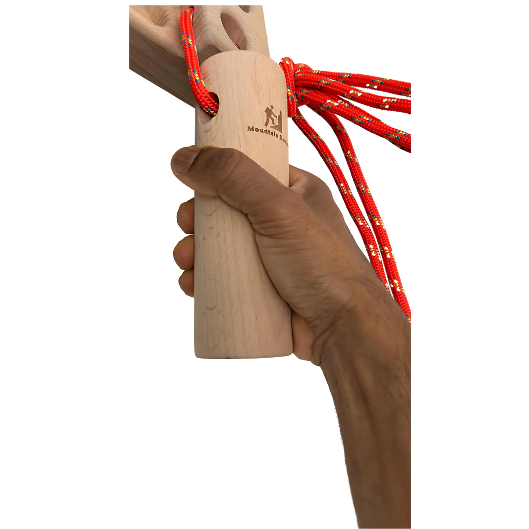 Mountain Rocks Wooden Hangboard Climbing Wildwood 2100 with Pull Up Hand Grip Combo Deal