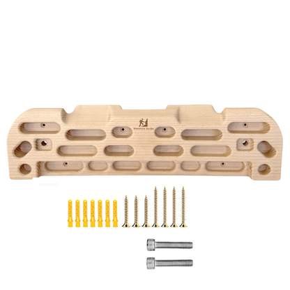 Mountain Rocks Wooden Hangboard Climbing Wildwood 2100 with Pull Up Hand Grip Combo Deal