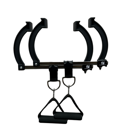 Mountain Rocks Quick Mount Adjustable Doorframe Pull-Up Bar – No Screws Required, Width-Locking Design,