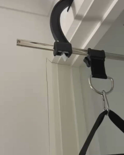 Adjustable Doorframe Pull-Up Bar: No Screws, Width-Lock Design