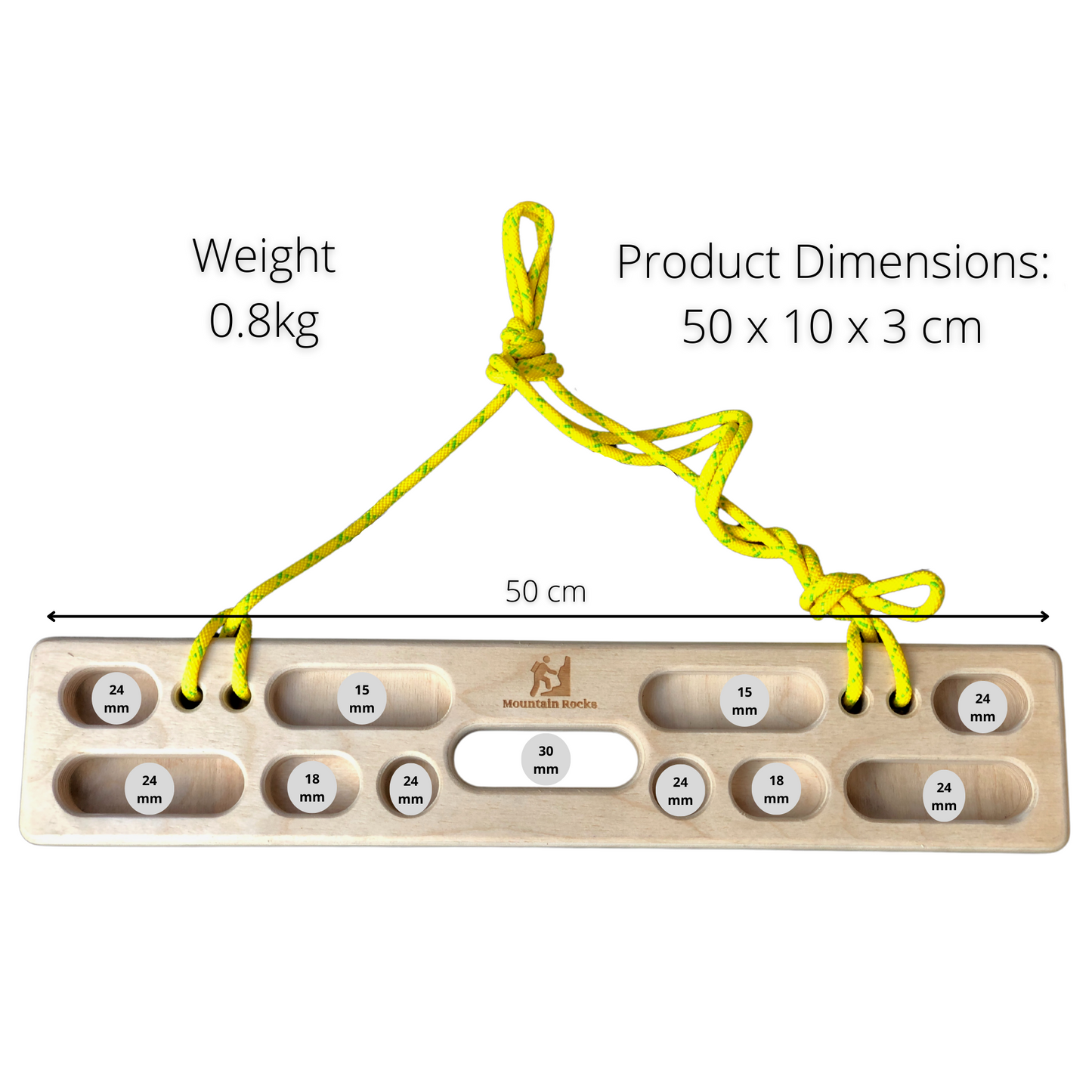 Portable Rock Climbing Hangboard Wildwood 1001