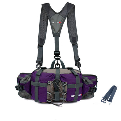 Waterproof Waist Bag for Climbing, Bouldering, Mounteneering and Trekking Purple
